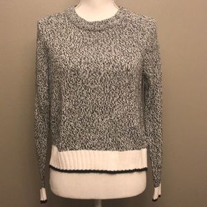 DIVIDED black and white sweater